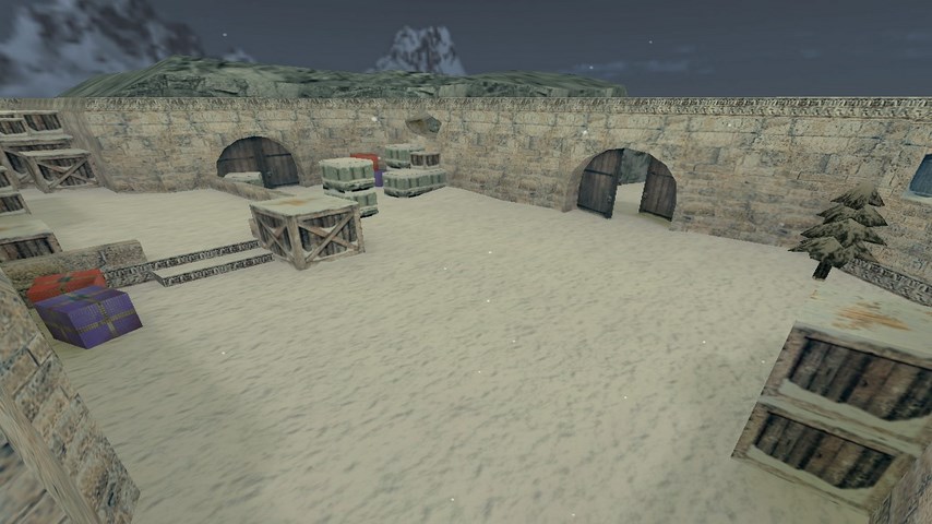 Карта de_dust2_xmas